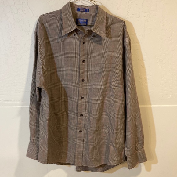 Pendleton Other - PENDLETON MEN’S CANTERBURY CLOTH LONG SLEEVE BUTTON DOWN SHIRT XL PLAID STRIPE